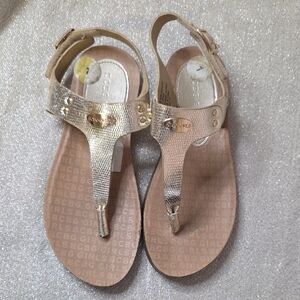BCBGeneration Metallic Gold Sandals